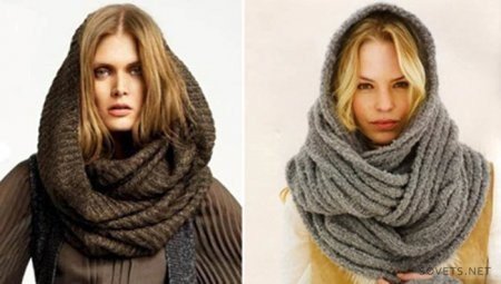 Як носити шарф-хомут або снуд: поради