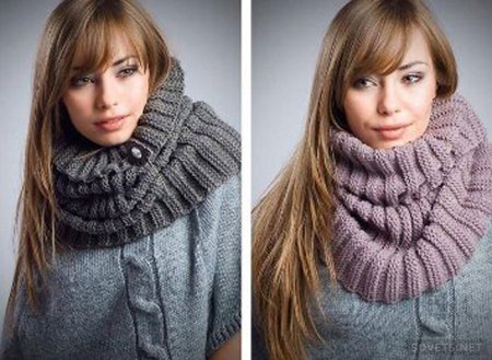 Як носити шарф-хомут або снуд: поради
