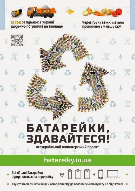 У житлових будинках Полтави почали встановлювати пункти прийому батарейок