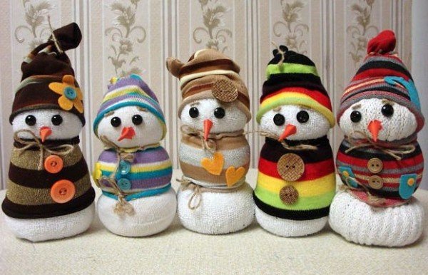 Майстер-клас: сніговик із шкарпетки