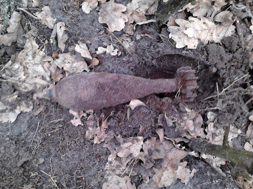 У Полтавському районі знайшли мінометну міну часів Великої Вітчизняної війни