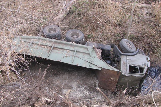 На Полтавщині вантажівка з’їхала в кювет загинув водій (фото)