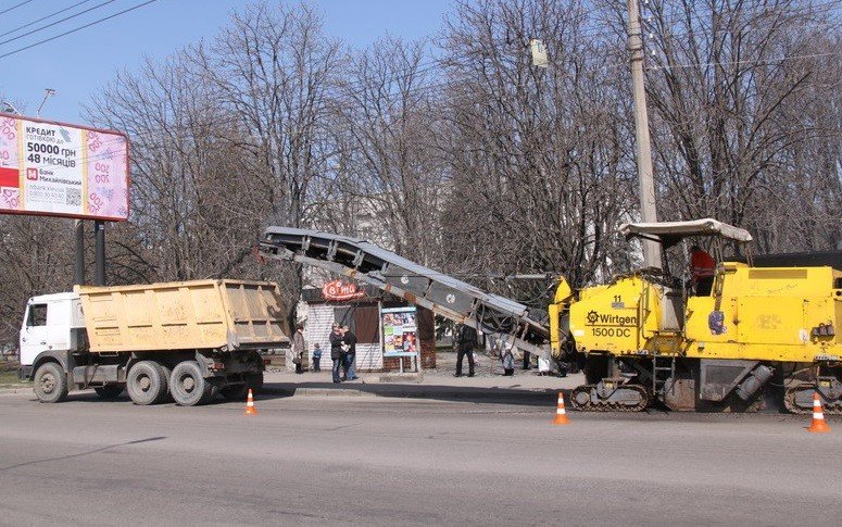 У Полтаві ремонтують вулицю Фрунзе