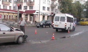 ДТП: травмовано 3 пасажири полтавської маршрутки. Фото із сайту dai.poltava.ua