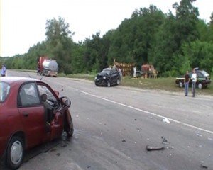 ДТП на Полтавщині – 11 постраждало. Фото надане ВДАІ УМВС України в Полтавській області