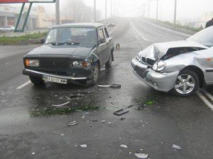 У Полтаві на одному місці у Полтаві сталося три ДТП. Фото із сайту kolo.poltava.ua