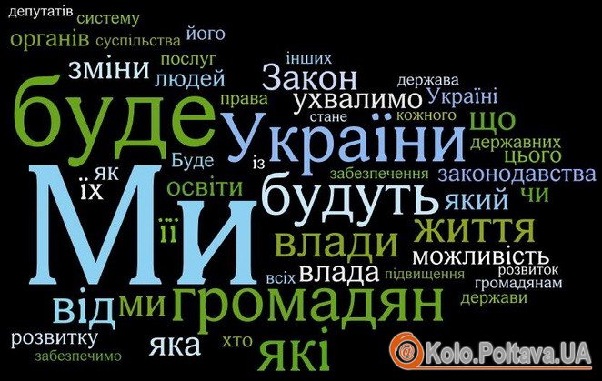 "Головні слова" програми Об’єднаної опозиції