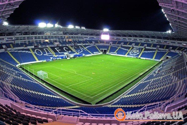 Стадіон "Чорноморець", на якому відбудеться матч (фото stadion.lviv.ua)