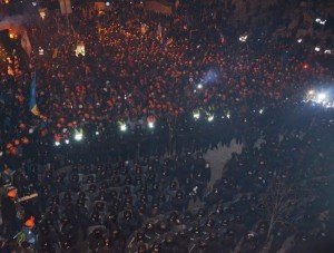 Штурм Євромайдану. Фото надані прес-службою полтавської організації ВО "Свобода"