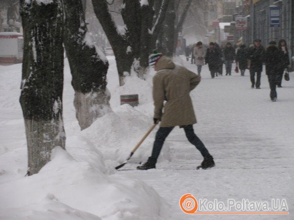 Полтавці взялися за лопати