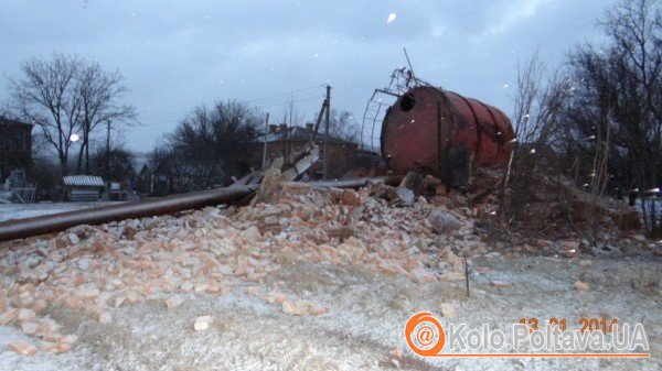 Через падіння вежі під Полтавою у будинках тряслися ліжка