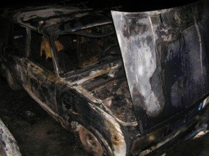Пожежа на Полтавщині: в Лохвиці згорів автомобіль