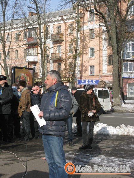 Нардеп Юрій Бублик у Полтаві на Народному віче. Фото Тетяни Цирульник