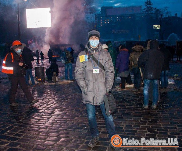 О четвертій ранку Костянтин Корягін вже був готовий до роботи на Євромайдані 