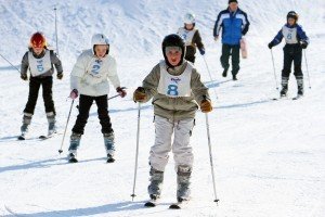 На Полтавщині в Диканському районі школярів навчали гірськолижному спорту