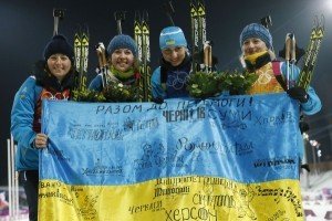 Українські біатлоністки здобули олімпійське золото