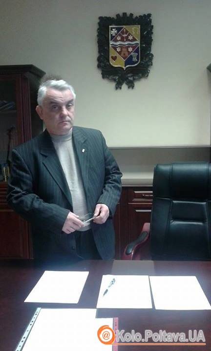 Голова Полтавської ОДА Віктор Бугайчук приїхав знайомитись з колективом. Фото Олександри Сиротенко