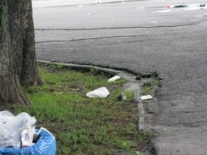 Фото: Уранці після Суперкубку Полтаву прибирали двірники й безхатьки