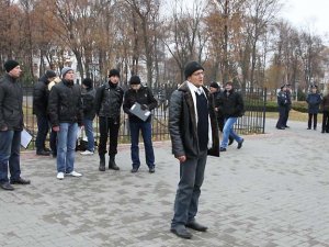 Фото: Полтавська молодь протестувала проти заборони мирних зібрань