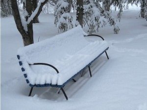 Фото: Полтавські міліціонери шукають обморожених на лавочках