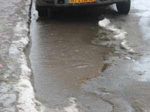 Фото: У Полтаві через плюсову температуру важко вийти з громадського транспорту