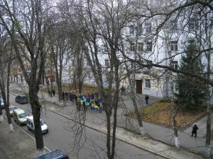 Фото: Євромайдан у Полтаві: студенти вийшли на акцію протесту