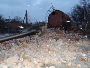 Фото: Під Полтавою в Біологічному, де впала водонапірна  башта, відновили водопостачання