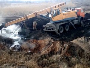 На Полтавщині горить торф (відео)