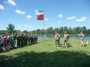 Військові влаштували польовий збір для полтавських школярів