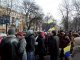 Фото: Попереджувальний страйк у Полтаві: мітингувальники вишикувались в колону (фото)