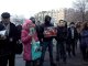 Фото: Попереджувальний страйк у Полтаві: мітингувальники вишикувались в колону (фото)